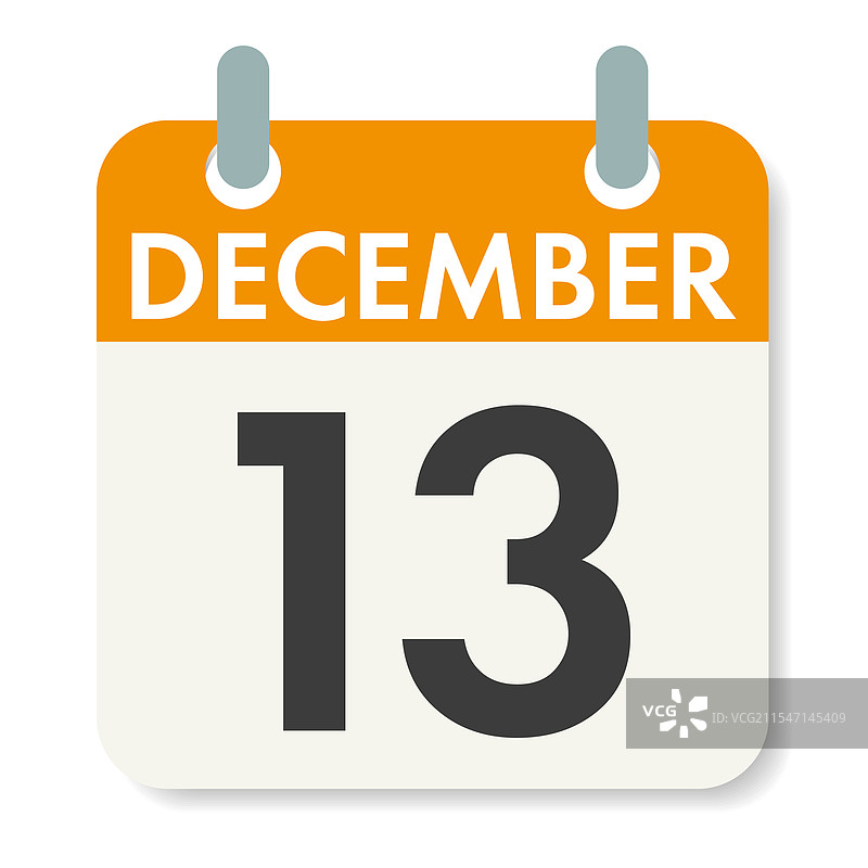 12月13日 圣露西亚日 日历表图片素材