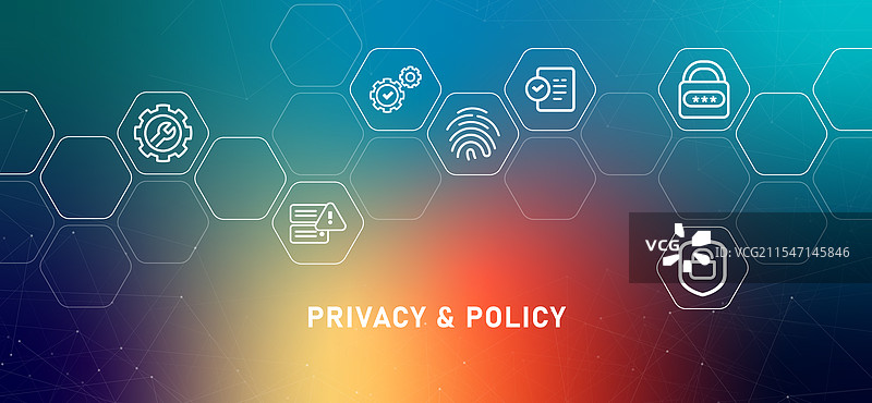 隐私政策概述渐变系统互联网图片素材