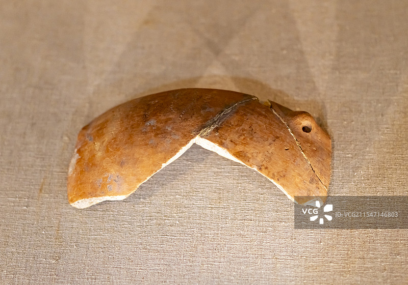 深腹盆片刻符 新石器时代 河南舞阳县贾湖出土 中国文字博物馆图片素材