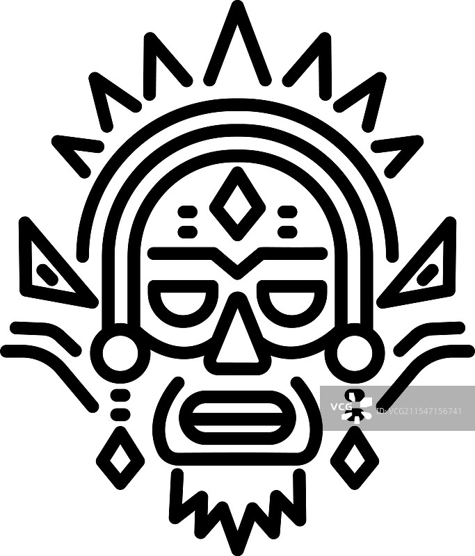 部落面具图片素材