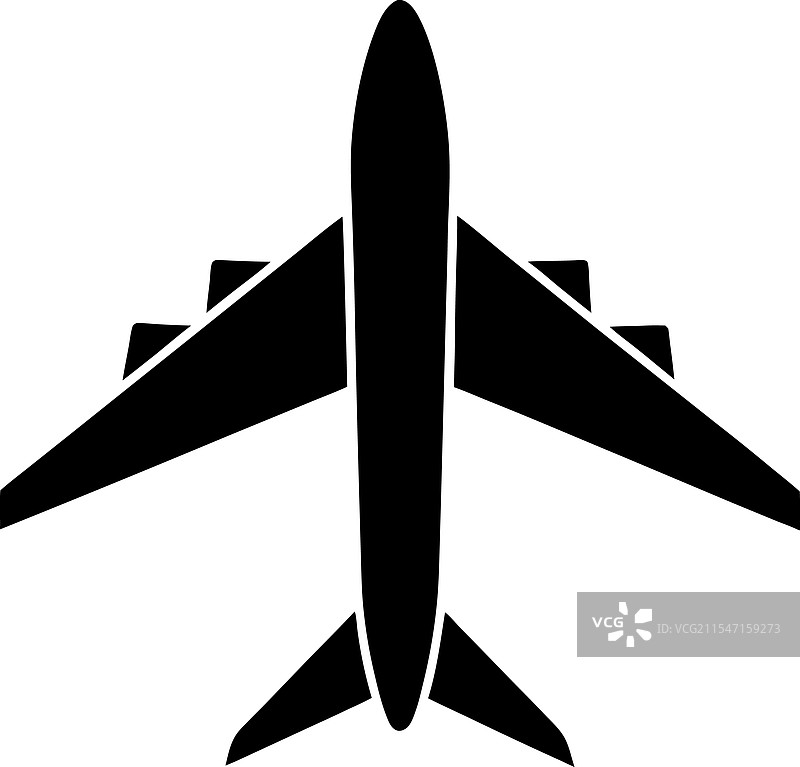 飞机图标轮廓图片素材