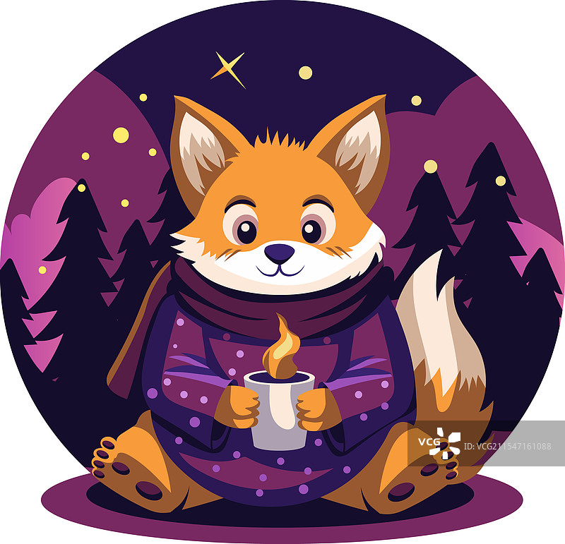 冬季狐狸图片素材