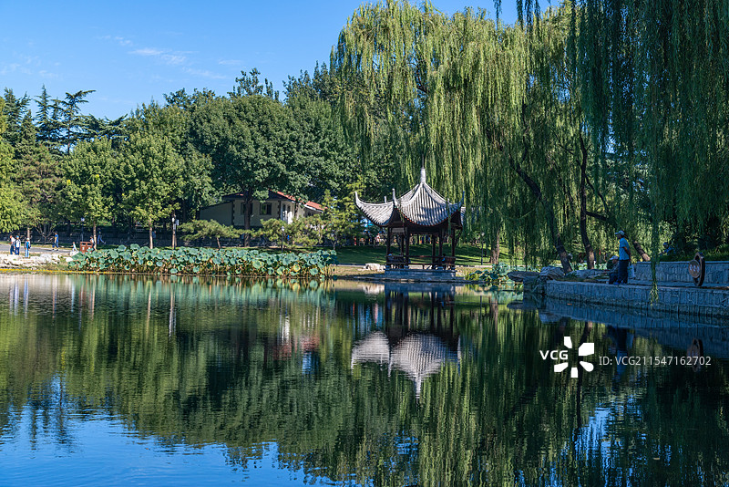 城市风光 休闲的陶然亭公园图片素材