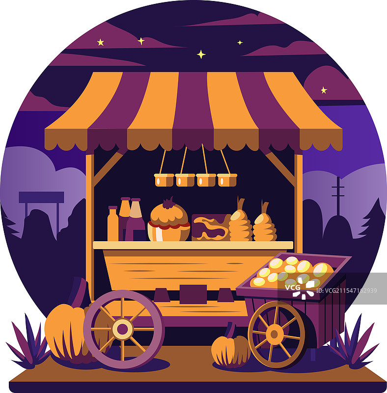 食品摊位图片素材