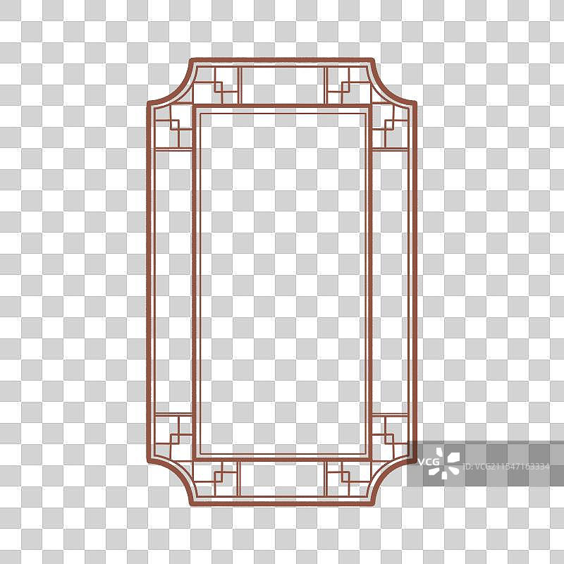 古风中式边框素材长方形图片素材