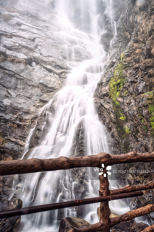 庐山大口瀑布图片素材