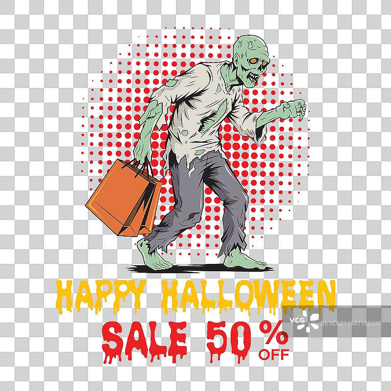 万圣节节日促销横幅图像图片素材