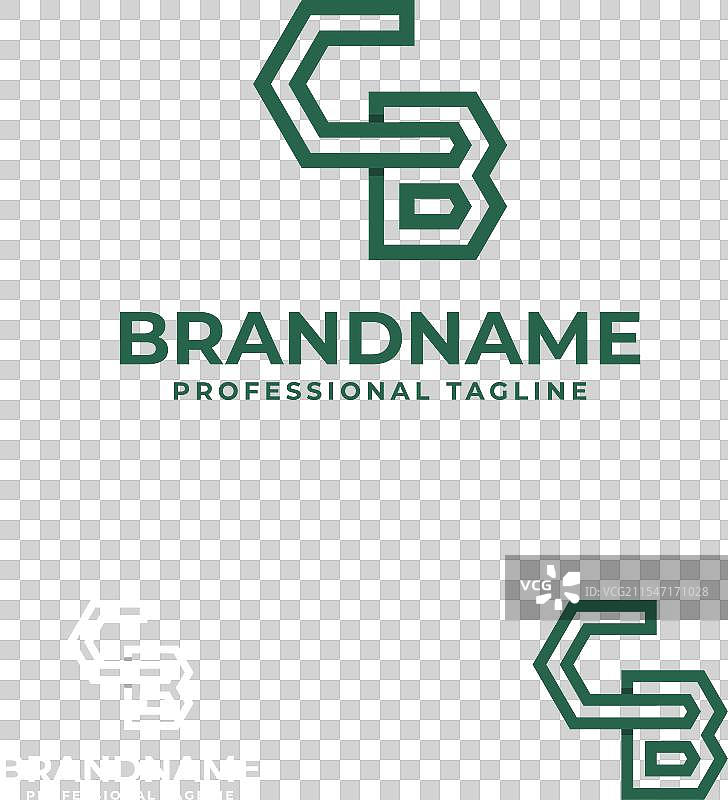 适合商业的现代字母CB标志图片素材