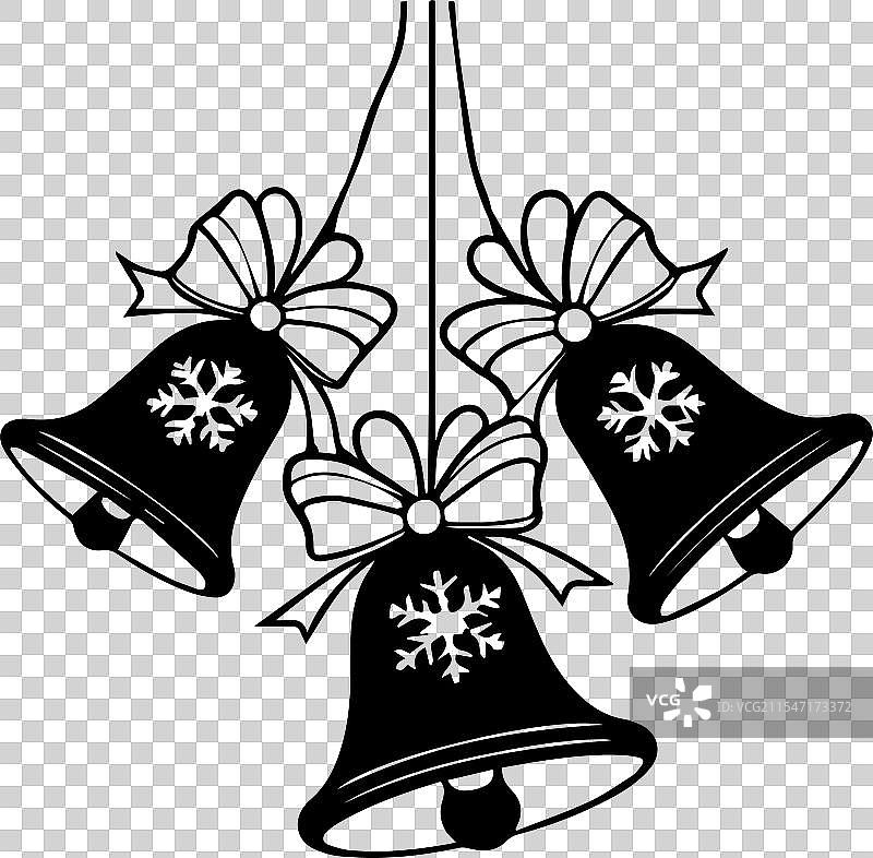 圣诞铃铛用于T恤印刷图片素材