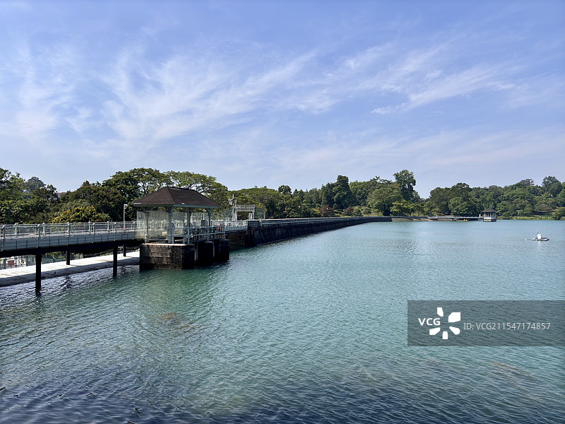 新加坡麦里芝水库风光图片素材