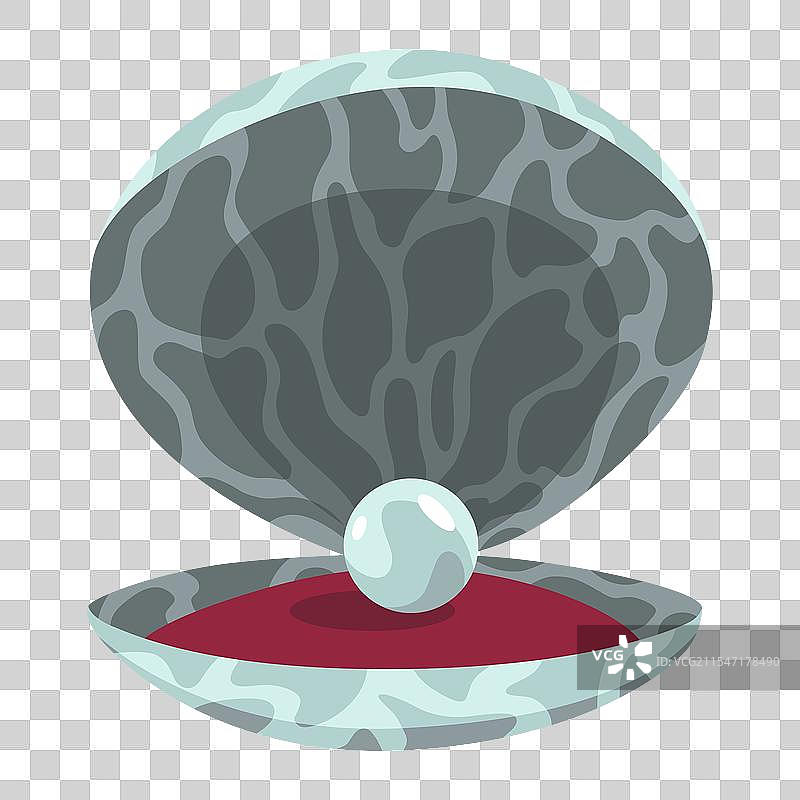 打开的贝壳中的珍珠，扇贝和珍珠图片素材