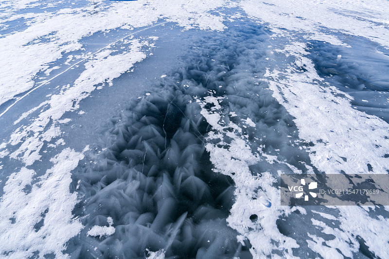 赛里木湖冰花图片素材