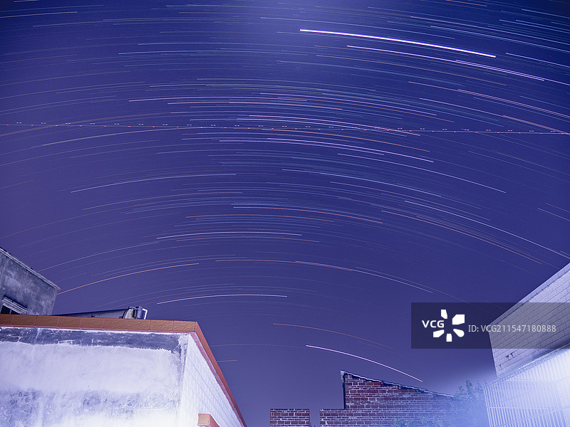 夜空中最亮的星星轨图片素材