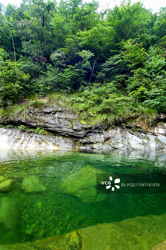 中国安徽六安天堂寨白马大峡谷自然风景图片素材