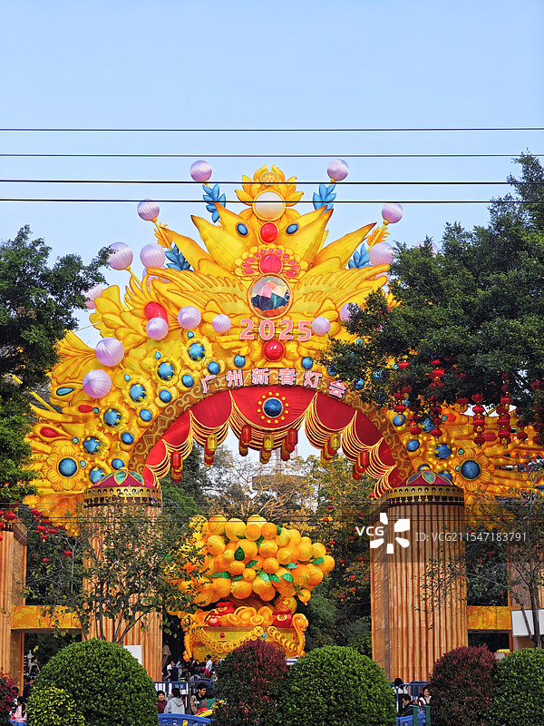 广州新春灯会越秀公园一年一度的广州新春灯会图片素材