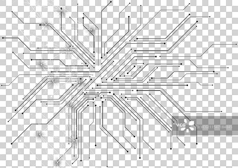 抽象科学模板科技线条图片素材