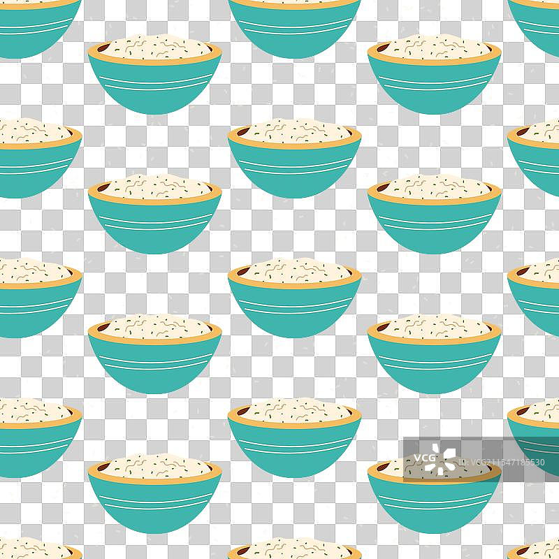 传统的白色酸奶酱碗或盘子图片素材