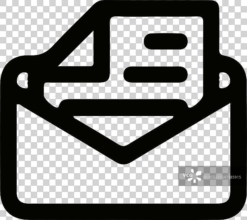 时尚轮廓风格的字母图标，独立于白色背景上图片素材