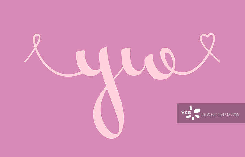 yw初始婚礼单字母书法手写图片素材