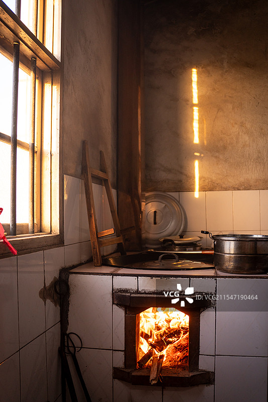农村柴火灶台图片素材