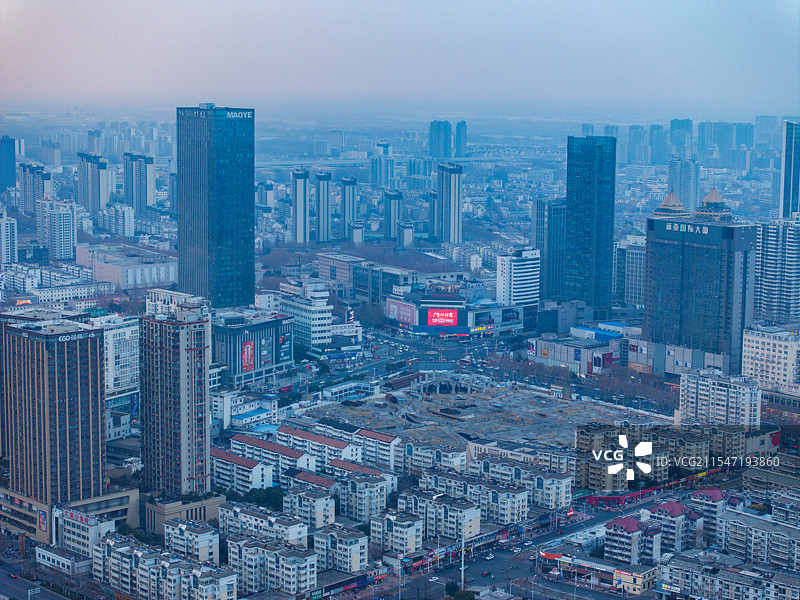 淮安市金融中心CBD航拍图片素材