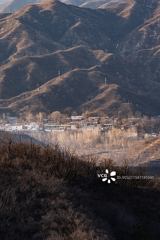 河北省保定市阜平县大台乡大台村自然风光图片素材