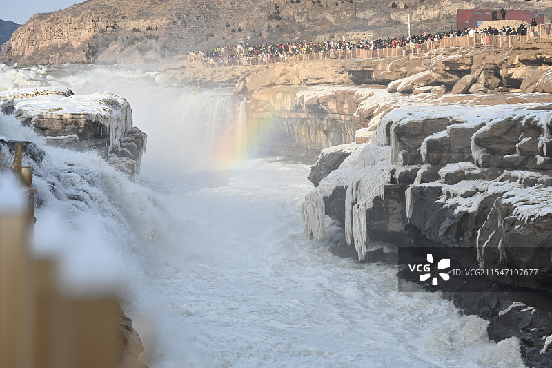 陕西山西壶口瀑布图片素材