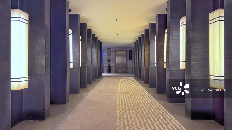 现代酒店走廊图片素材