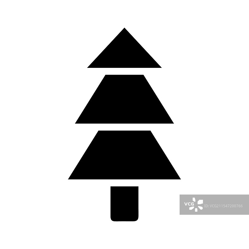 常青树剪影，自然概念图片素材