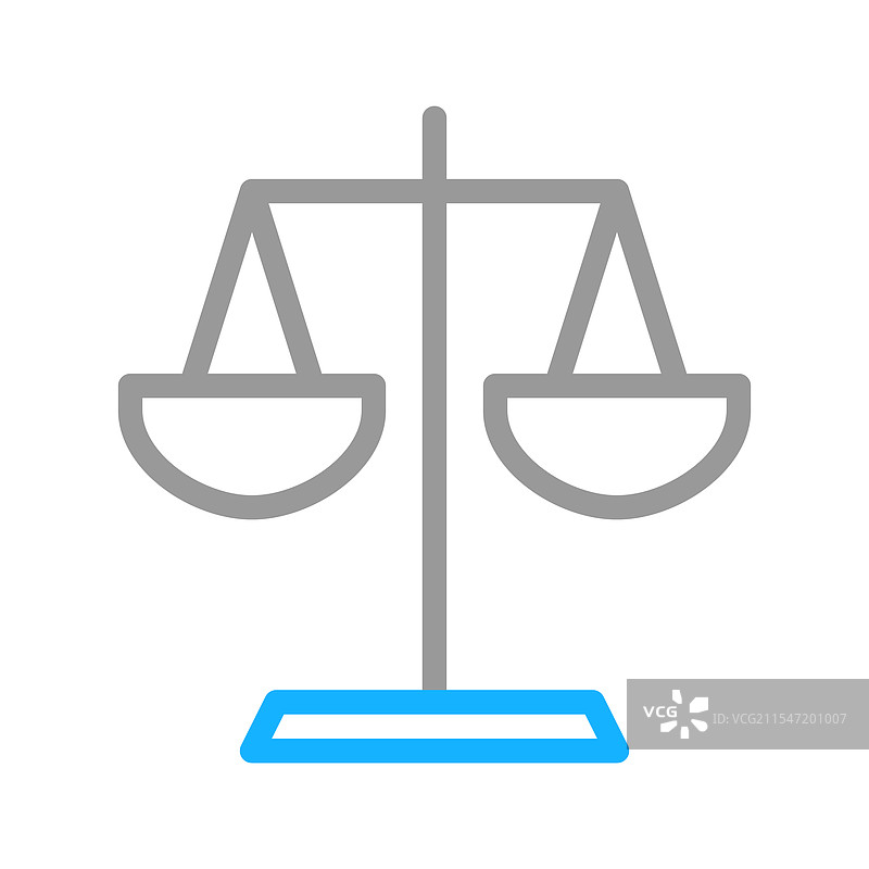 法律与正义的天平图标概念图片素材
