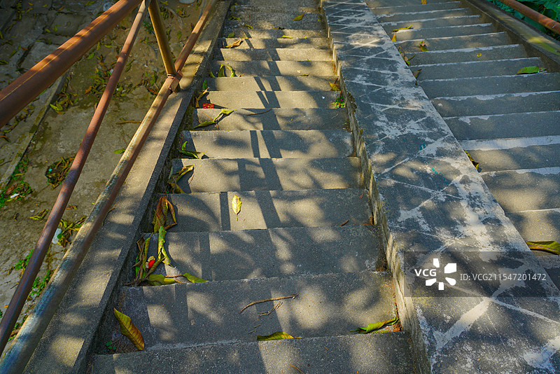 中国广东省广州市，南沙区，梅山生活区，90年代建筑之美！图片素材