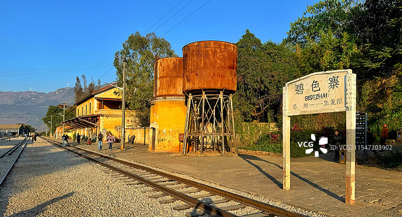 云南蒙自-滇越铁路碧色寨图片素材