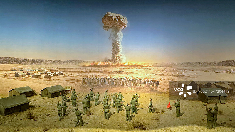 中国第一颗原子弹爆炸成功！图片素材