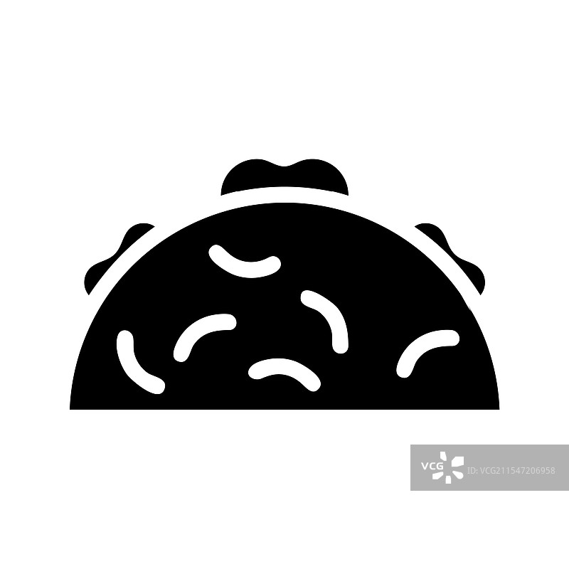 墨西哥快餐的塔可图标概念图片素材