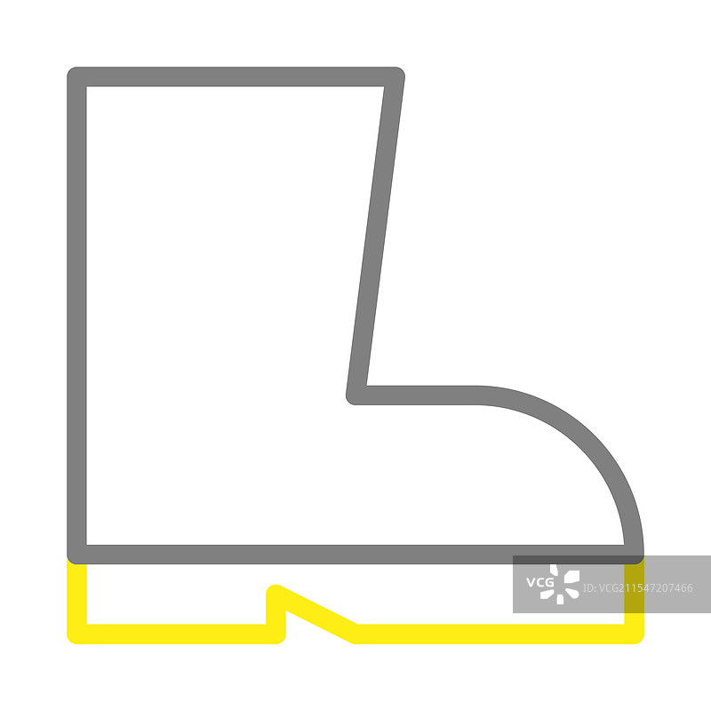 安全靴图标，工作服保护的概念图片素材