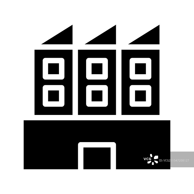 办公大楼图标，商业真实概念图片素材