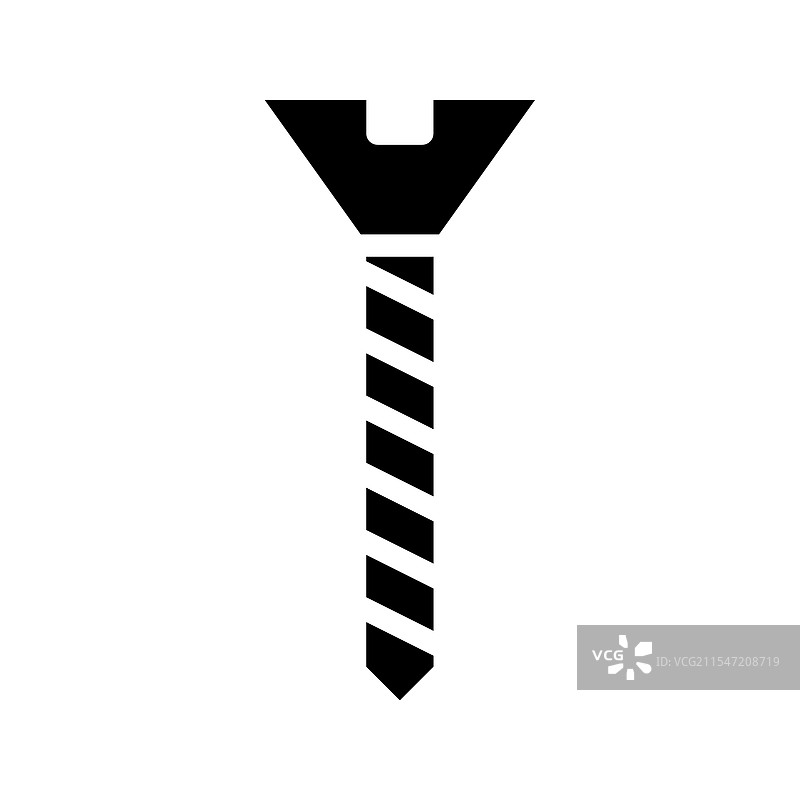 白色背景上的金属螺丝概念图片素材