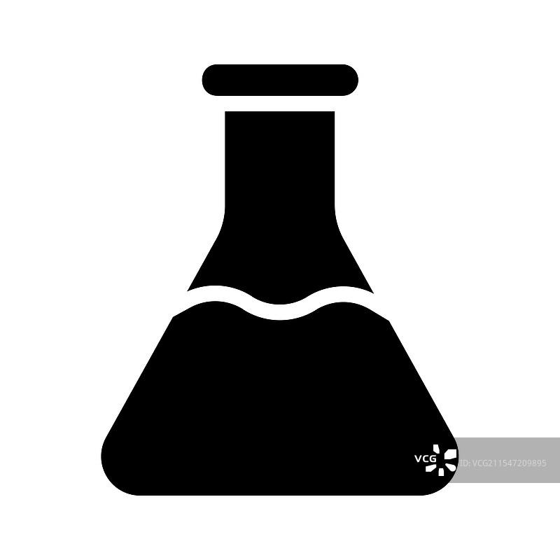 化学的锥形瓶图标概念图片素材