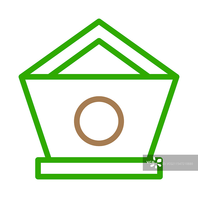 鸟屋图标，自然野生动物的概念图片素材