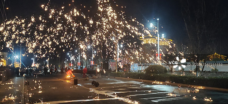 打铁花图片素材