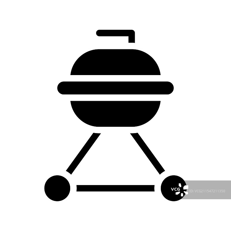 户外烹饪的烧烤架图标概念图片素材