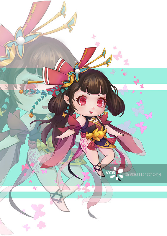 Q版可爱女生图片素材