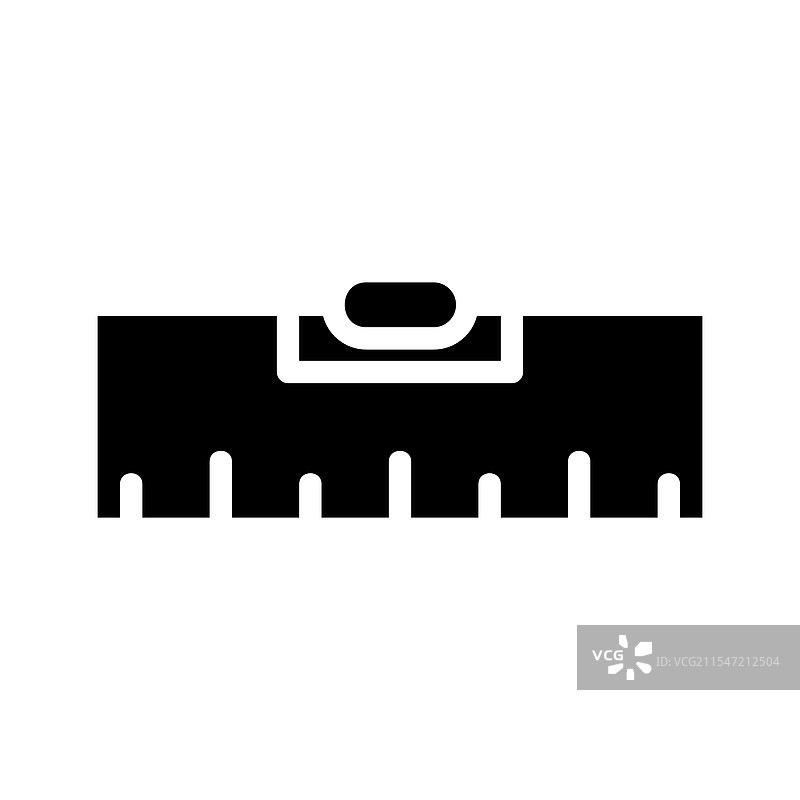 水平仪图标，象征着准确性和精确度图片素材