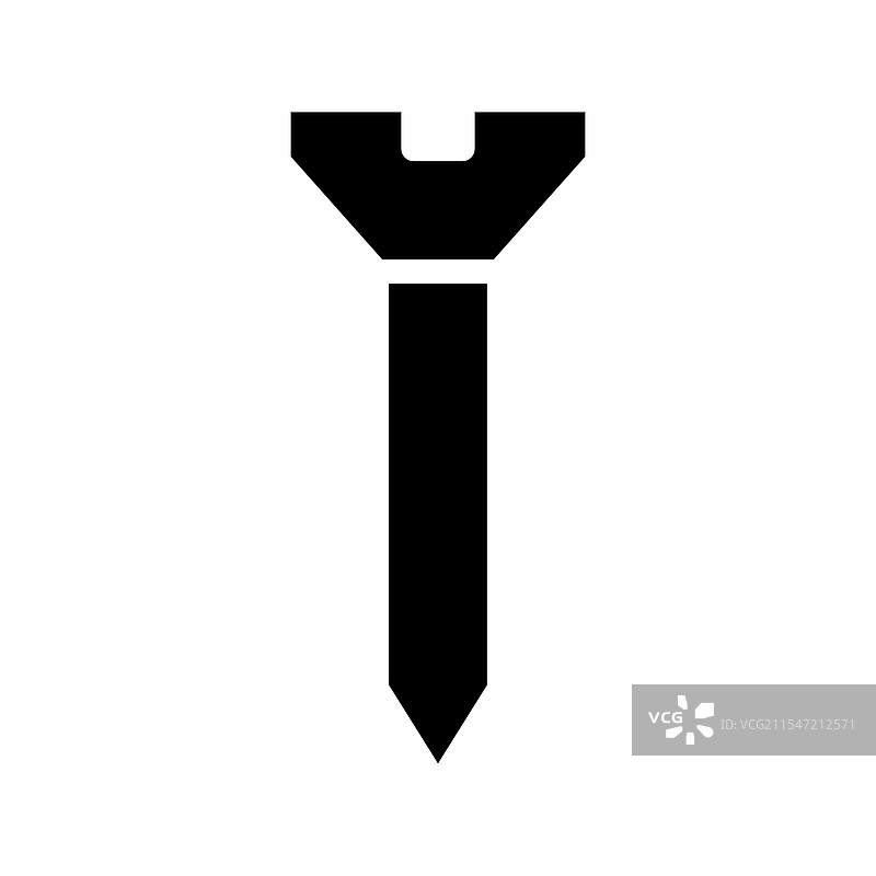 螺丝图标剪影，修理概念图片素材