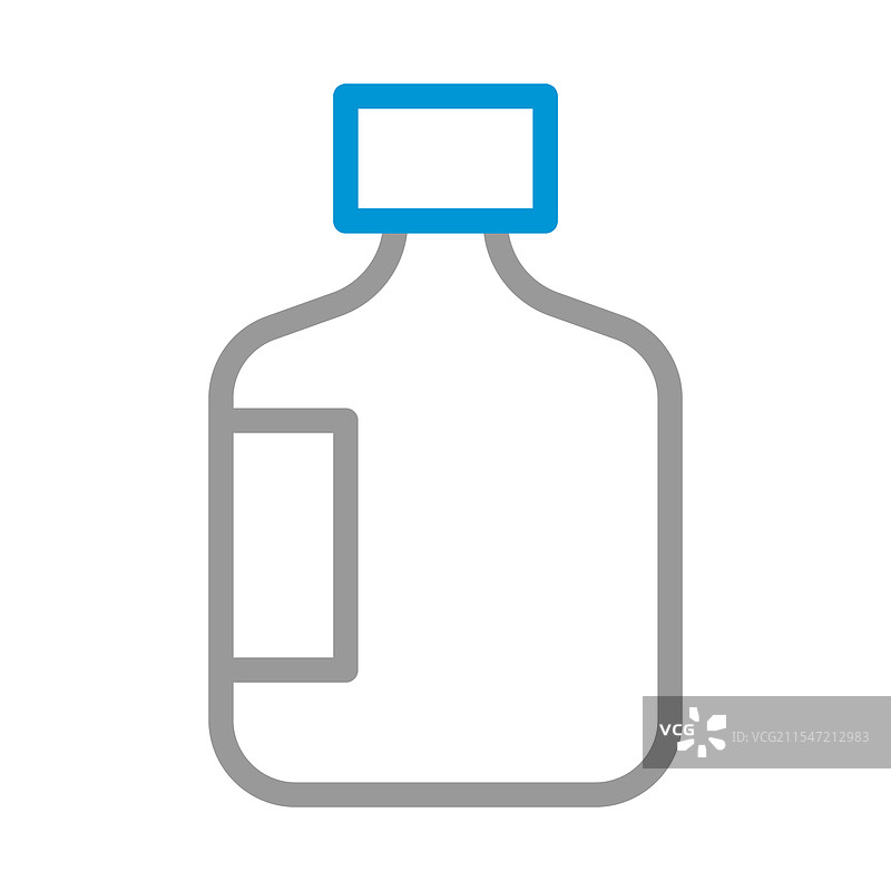 医疗瓶图标，健康护理概念图片素材