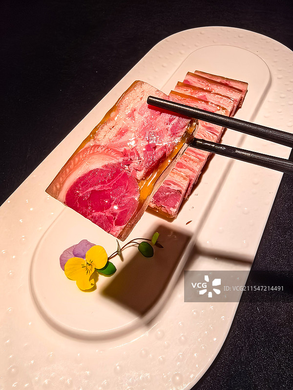 镇江水晶肴肉江南美食淮扬菜特写图片素材