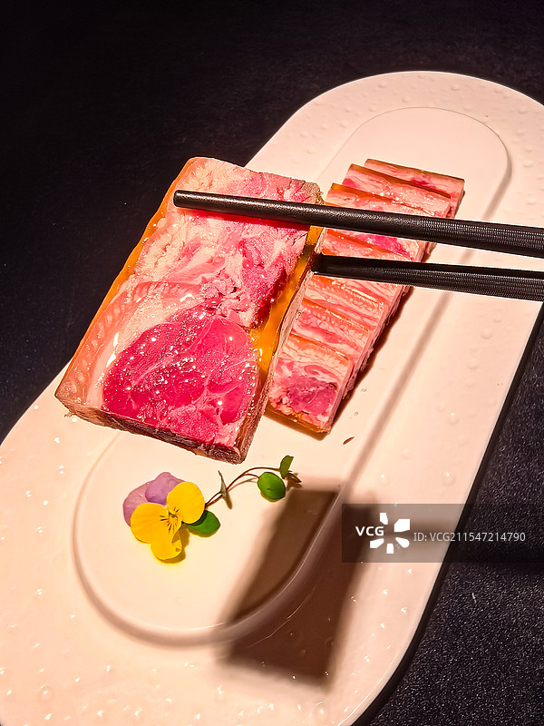 镇江水晶肴肉江南美食淮扬菜特写图片素材