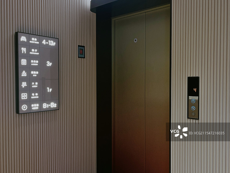 酒店室内环境，电梯间图片素材