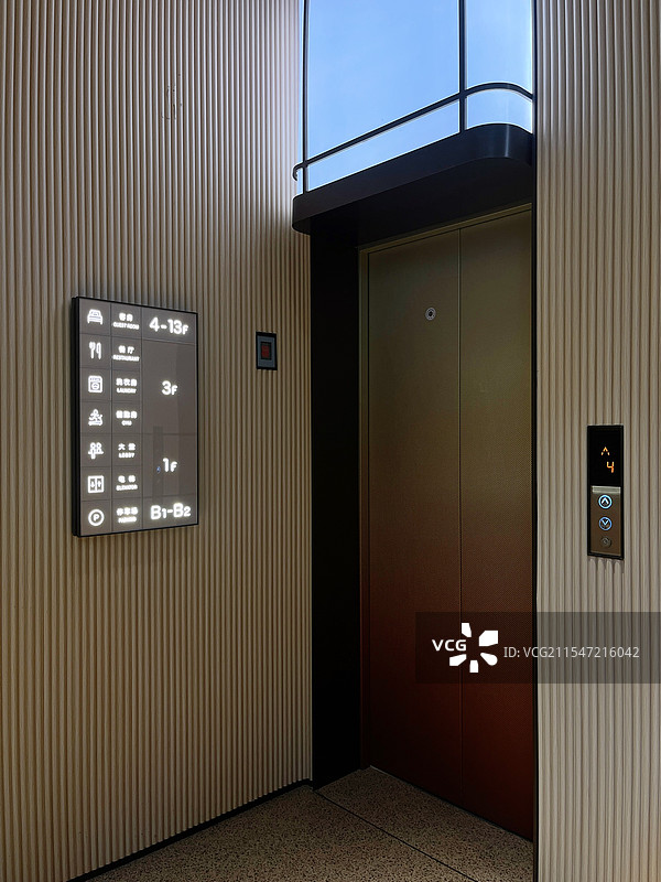 酒店室内环境，电梯间图片素材