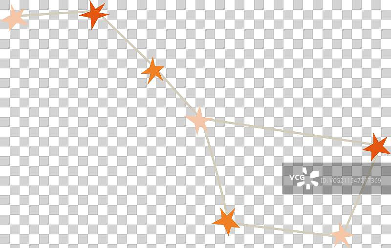 大熊座图标，孤立于白色背景上图片素材